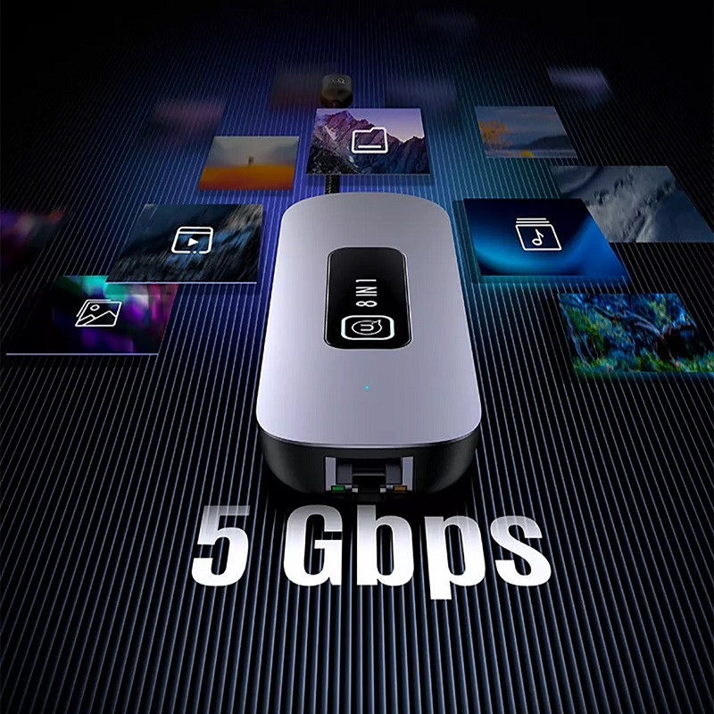 هاب 8 پورت USB-C یوسمز مدل SJ643
