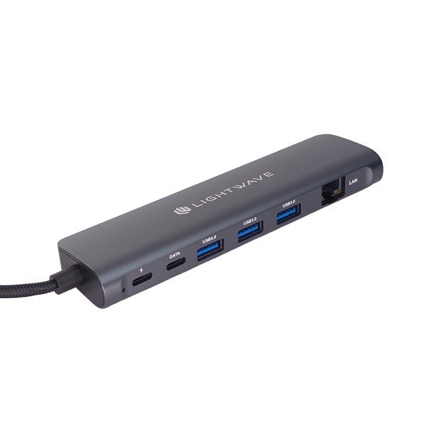 هاب 9 پورت USB-C لایت ویو مدل LW-DOCK-9I1