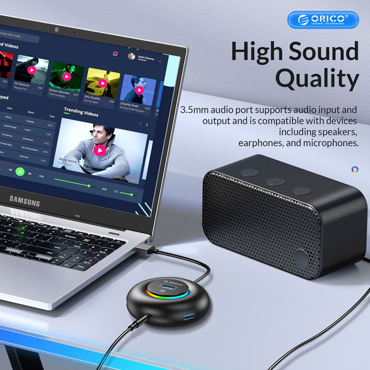 هاب 4 پورت USB-C اوریکو مدل YX1-C2-03