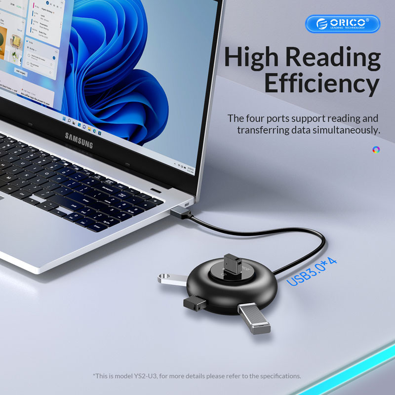 هاب 4 پورت USB-C اوریکو مدل YX1-C2-03