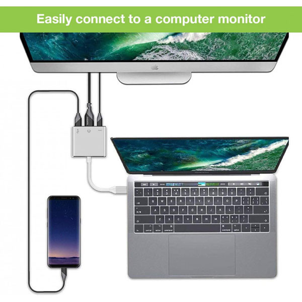 هاب 3 پورت USB-C مدلLS-UCH