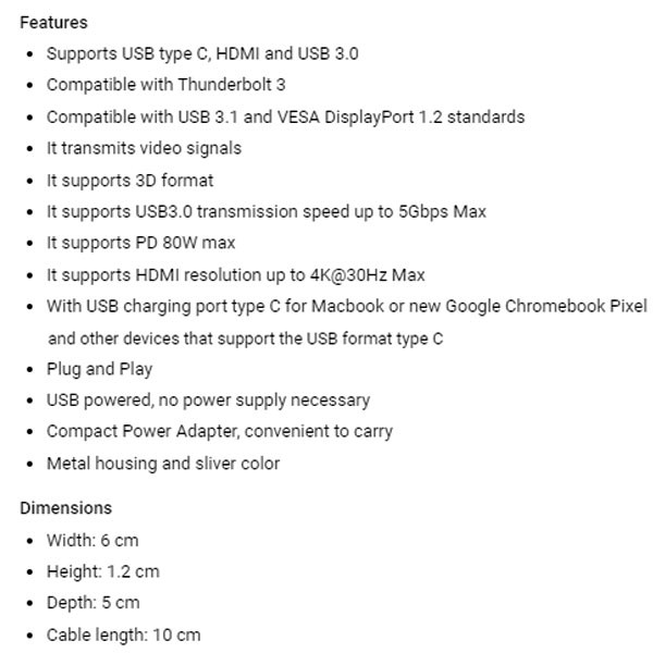 هاب 3 پورت USB-C مدلLS-UCH
