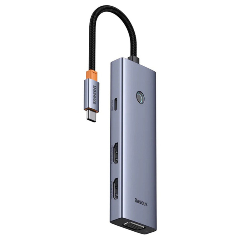 هاب 7 پورت USB-C بیسوس مدل BS-OH117 Triple Display