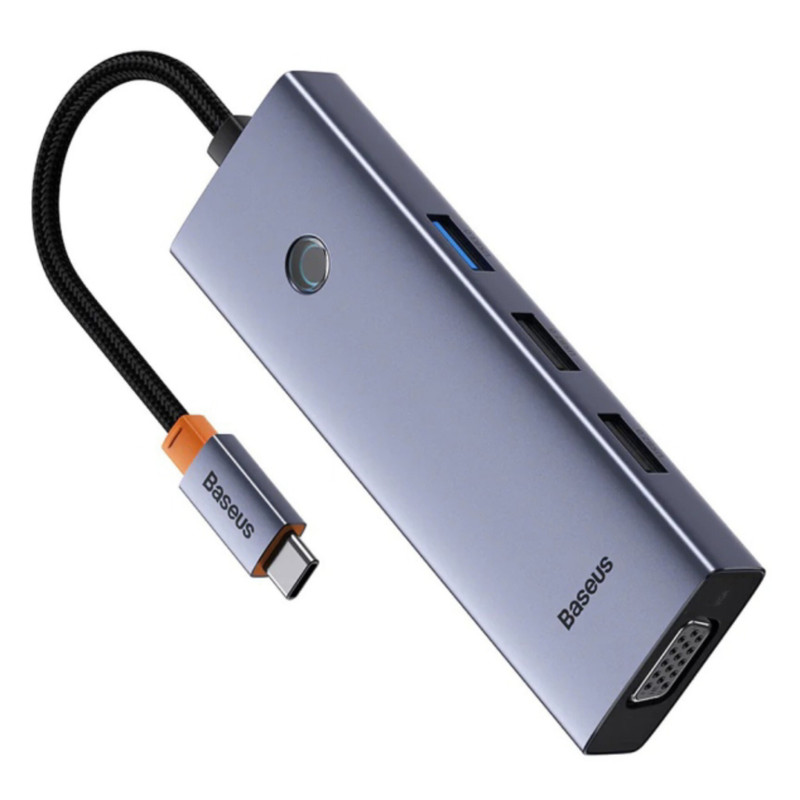 هاب 7 پورت USB-C بیسوس مدل BS-OH117 Triple Display