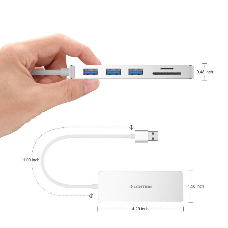 هاب 5 پورت USB3.0 لنشن مدل H15