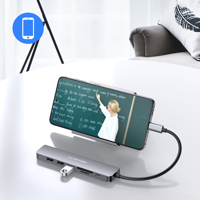 هاب 6 پورت USB-C لنشن مدل CE18-PHCR