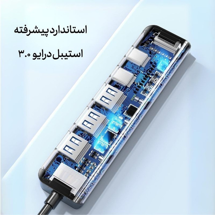 هاب 6 پورت USB-C لنشن مدل CE18-PHCR