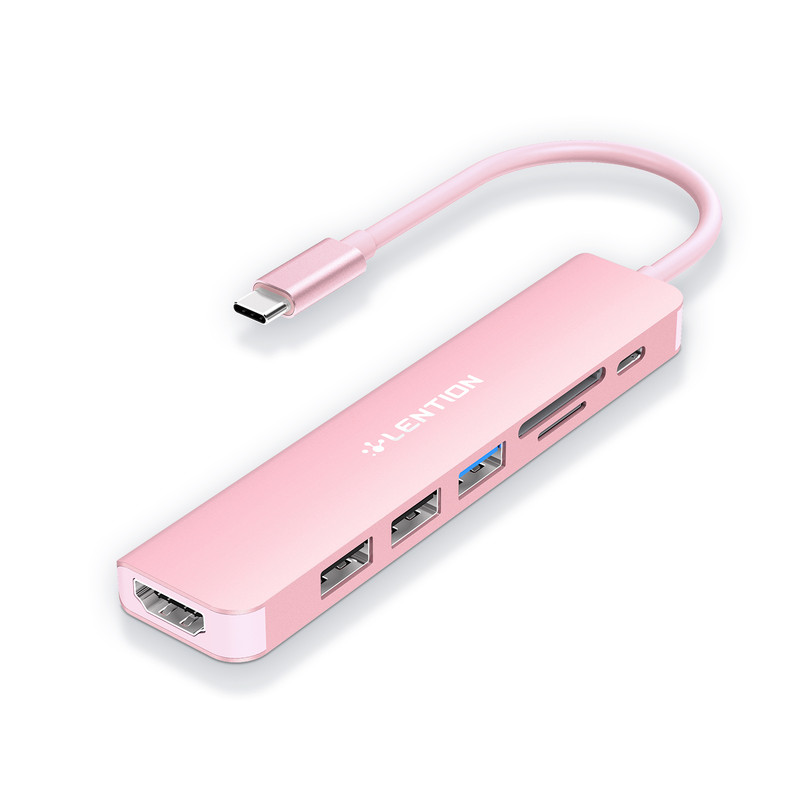 هاب 6 پورت USB-C لنشن مدل CE18-PHCR