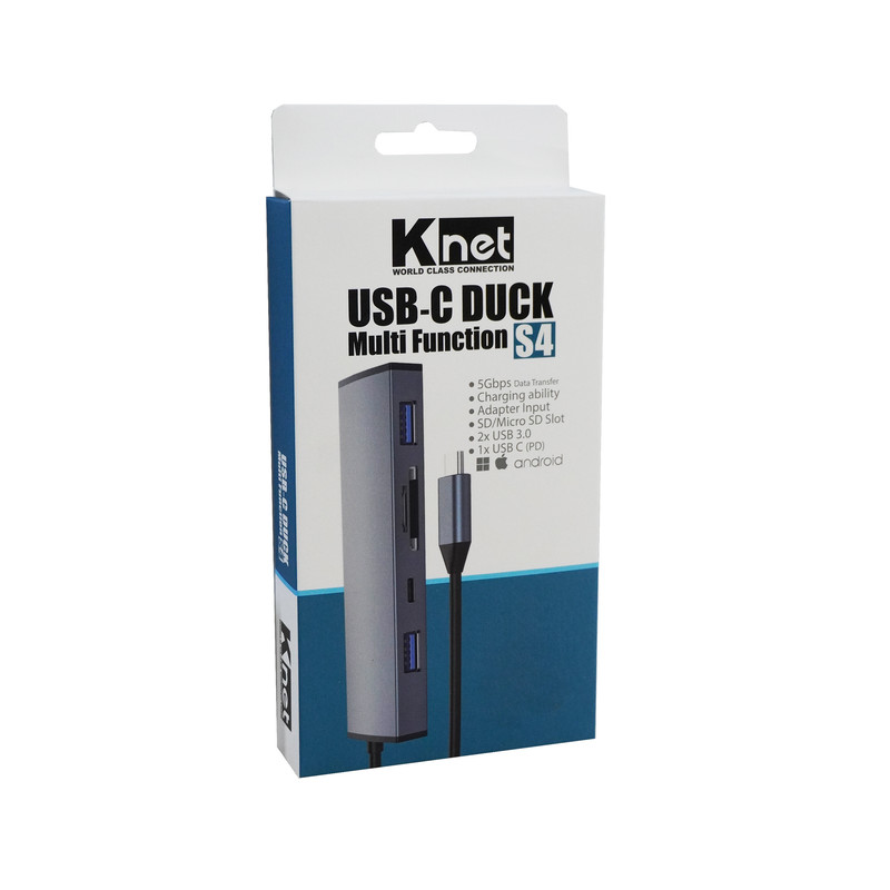 هاب 5 پورت USB-C کی نت مدل s4