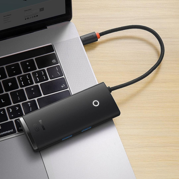هاب 6 پورت USB-C باسئوس مدل BS-OH020