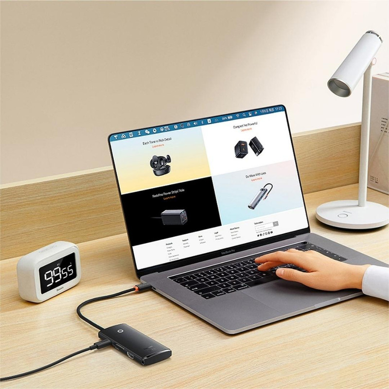 هاب 6 پورت USB-C باسئوس مدل BS-OH020