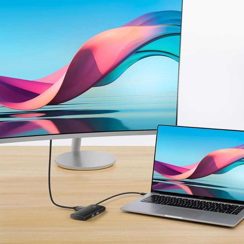 هاب 6 پورت USB-C باسئوس مدل BS-OH020
