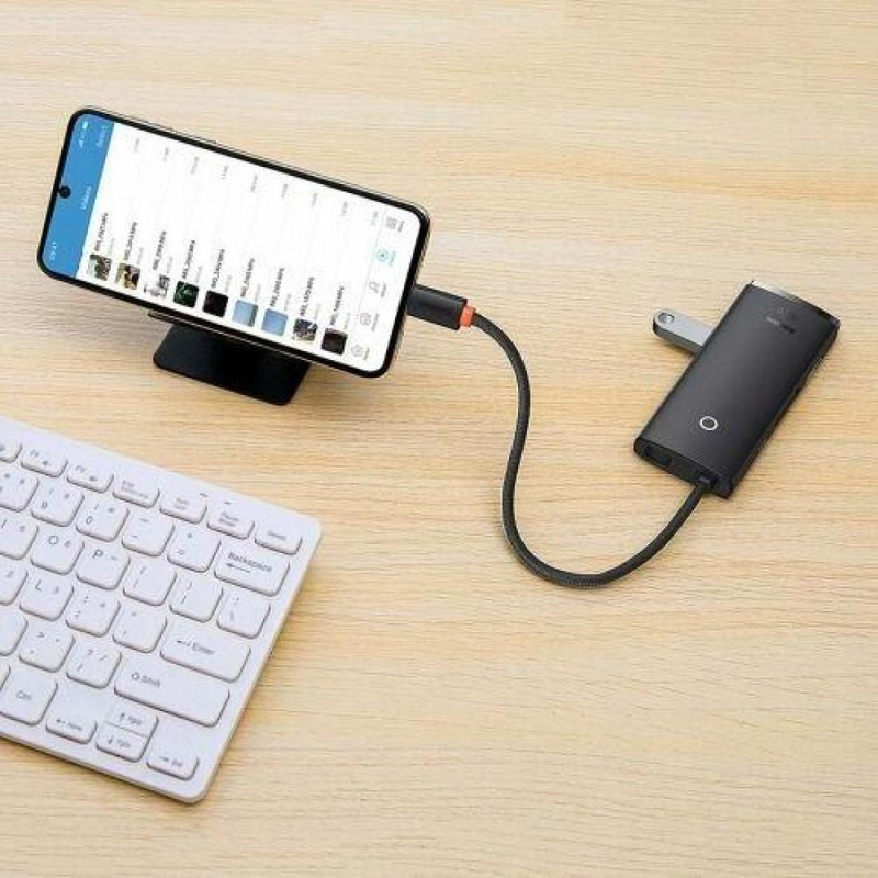 هاب 6 پورت usb-c باسئوس مدل WKQX050002