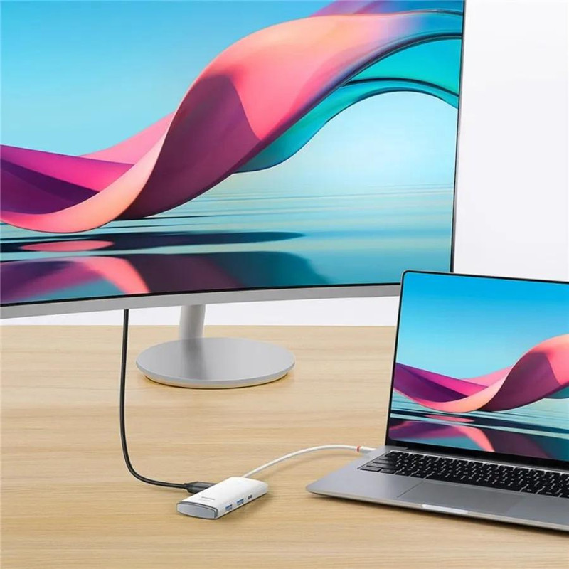 هاب 6 پورت usb-c باسئوس مدل WKQX050002