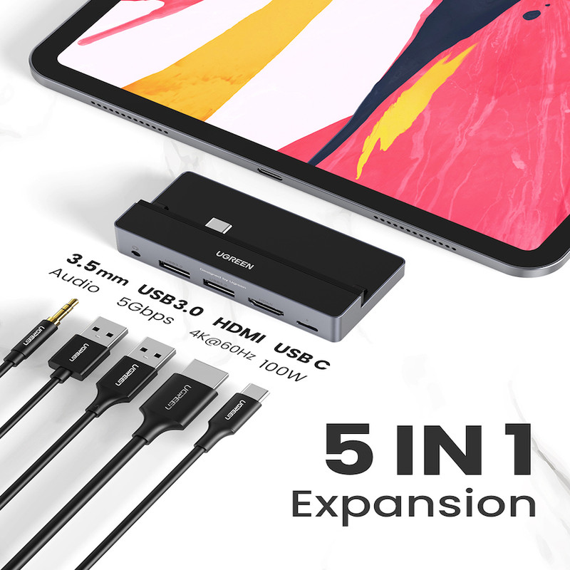 هاب 5 پورت USB-C یوگرین مدل 70688