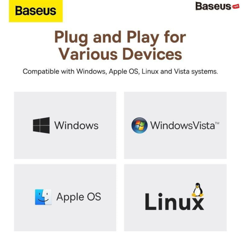 هاب 8 پورت USB-C باسئوس مدل BS-OH082 WKYY030413
