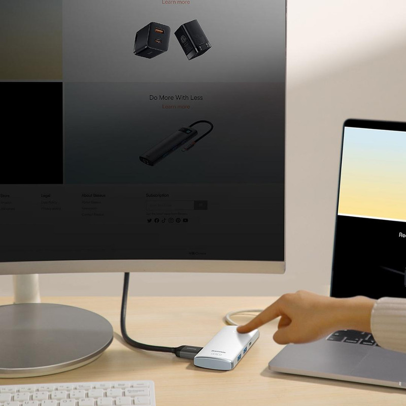 هاب 6 پورت USB-C باسئوس مدل BS-OH019