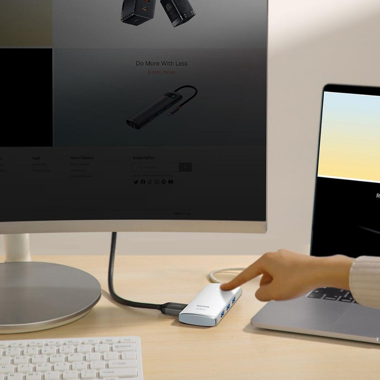 هاب 5 پورت usb-c باسئوس مدل BS-OH018