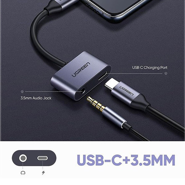 هاب 2 پورت usb-C یوگرین مدل CM193-50596