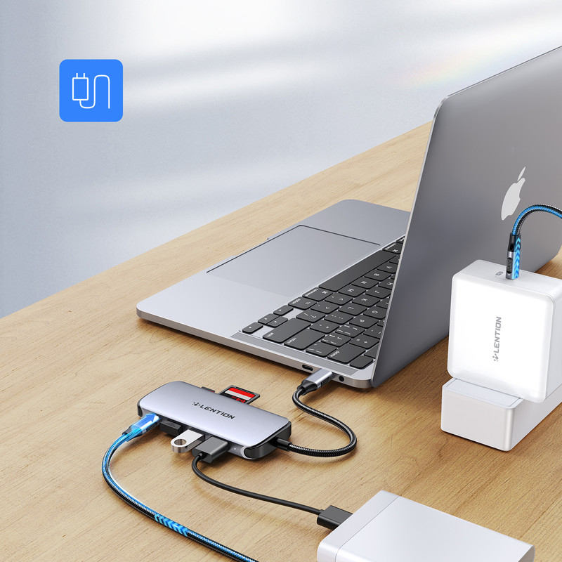 هاب 8 پورت USB-C لنشن مدل C48