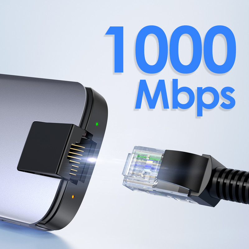هاب 8 پورت USB-C لنشن مدل C48
