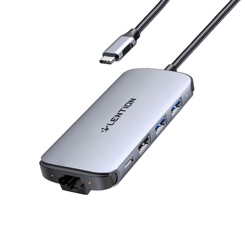 هاب 8 پورت USB-C لنشن مدل C48