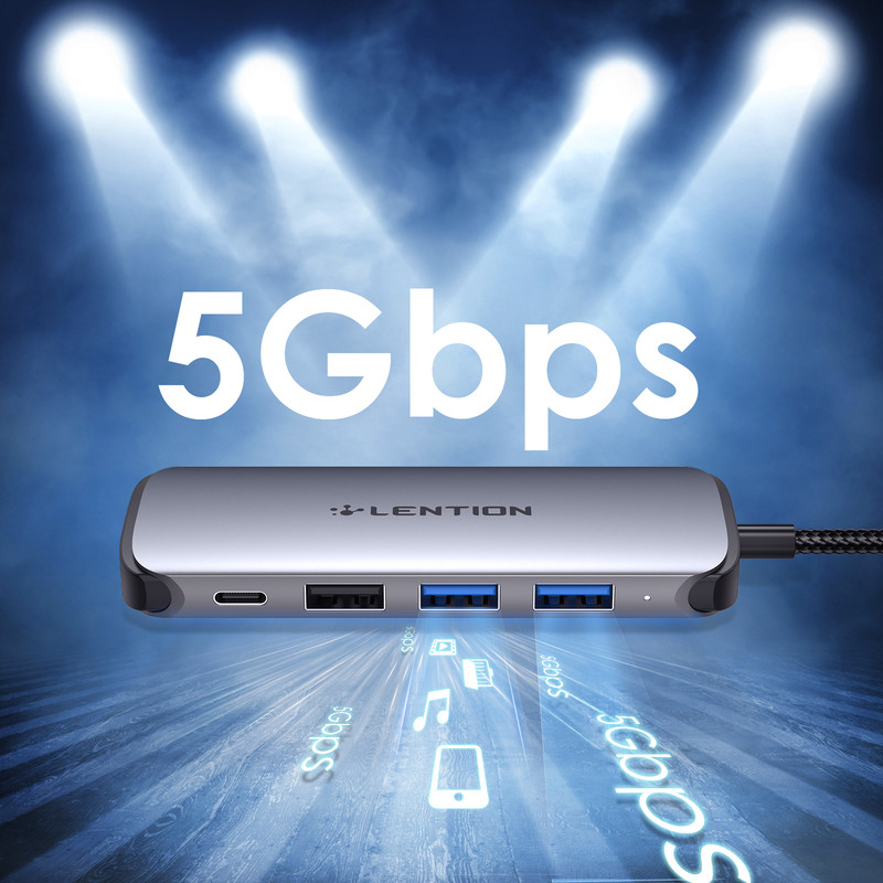 هاب 8 پورت USB-C لنشن مدل C48