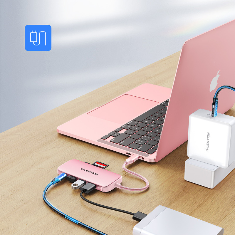 هاب 8 پورت USB-C لنشن مدل C48