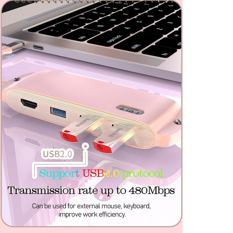 هاب 8 پورت USB-C کوتتسی مدل 160050ZQ