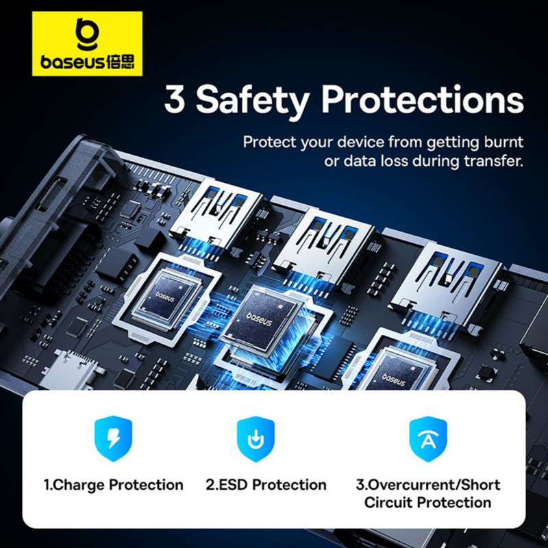 هاب 7 پورت USB-C بیسوس مدل B00052803811-01