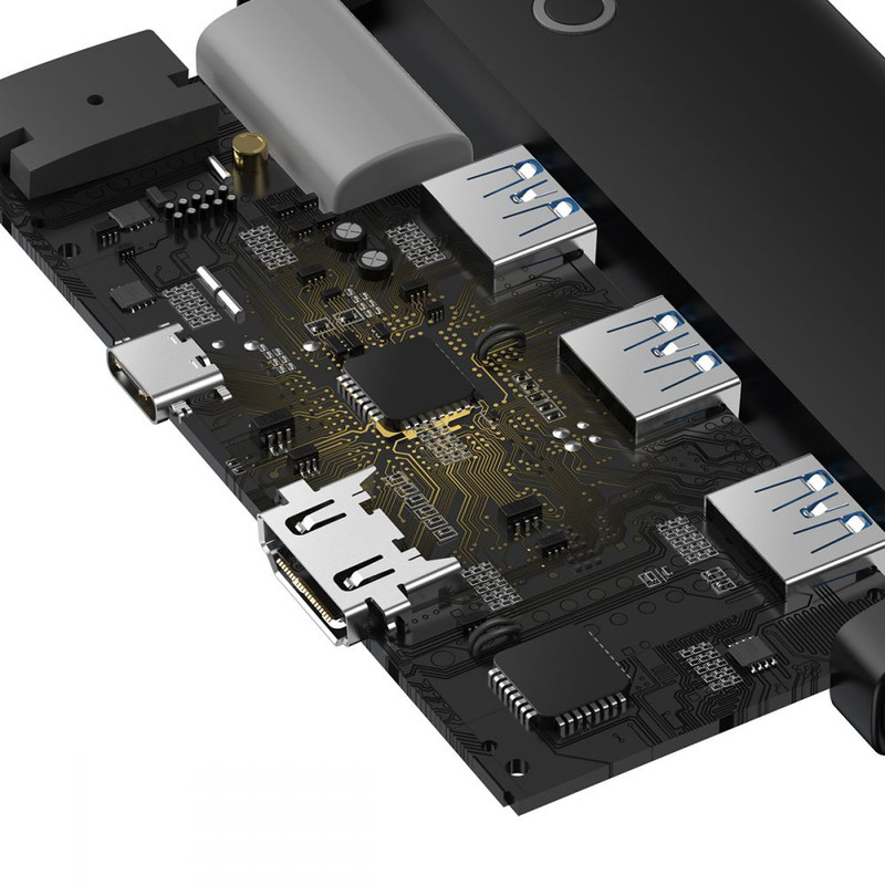 هاب 5 پورت USB-C باسئوس مدل BS-OH018