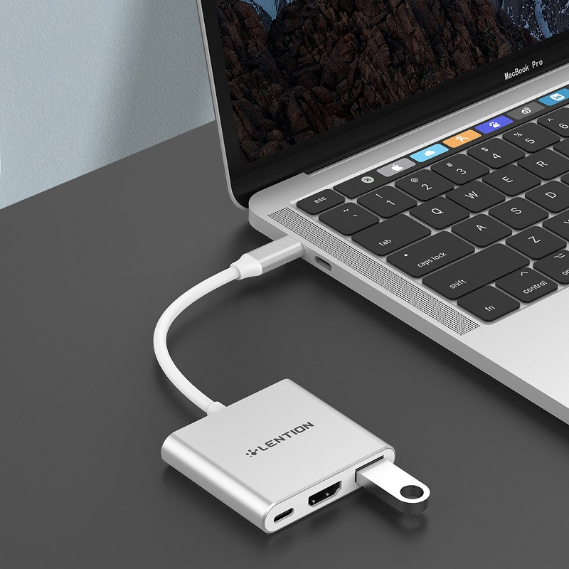 هاب 3 پورت USB-C لنشن مدل C14