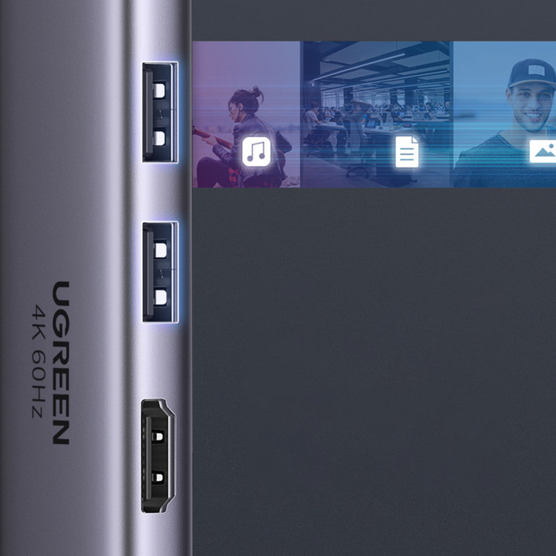 هاب 6 پورت USB-C یوگرین مدل 60384-CM511