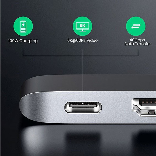 هاب 5 پورت usb-C یوگرین مدل C251-60559