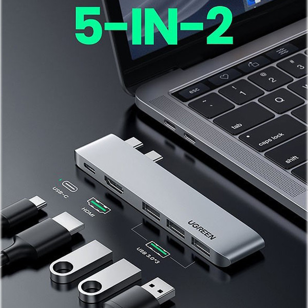 هاب 5 پورت usb-C یوگرین مدل C251-60559