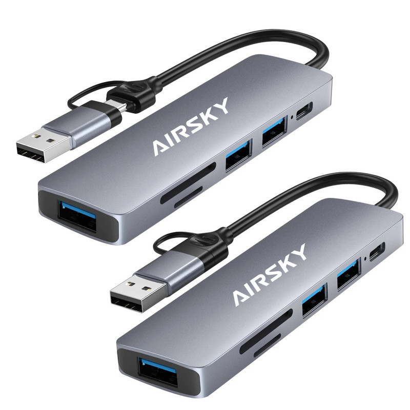هاب 6 پورت USB3.0 ایراسکای مدل HC-13FL