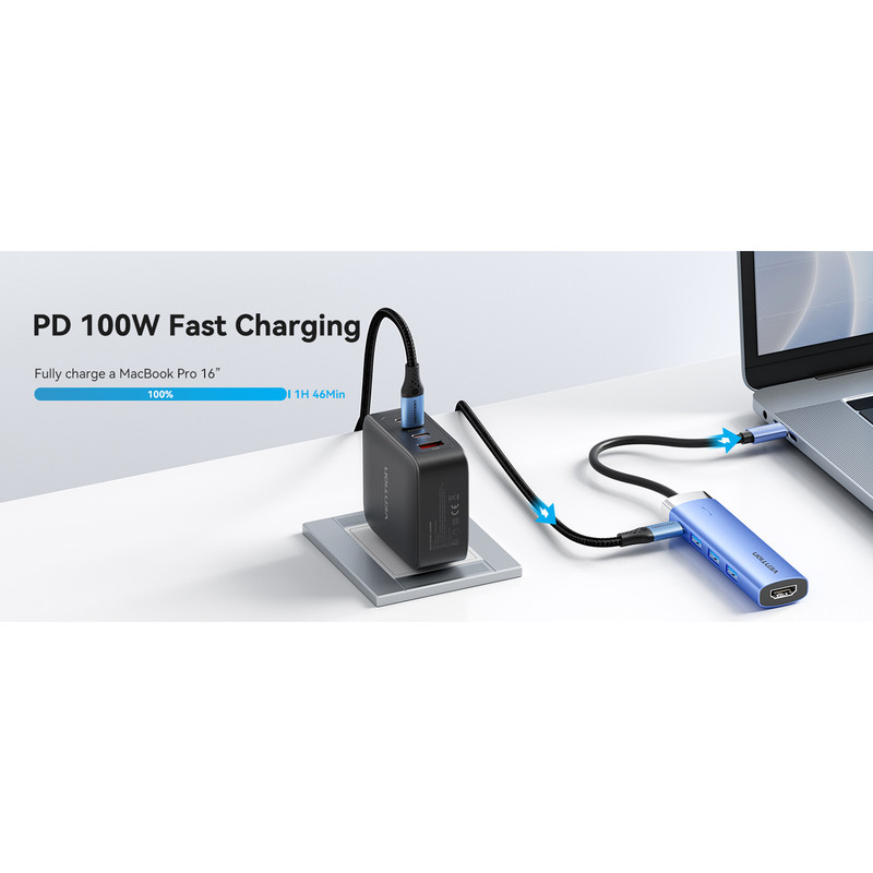 هاب 5 پورت USB-C ونشن مدل TGESB