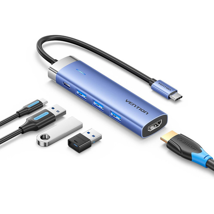 هاب 5 پورت USB-C ونشن مدل TGESB