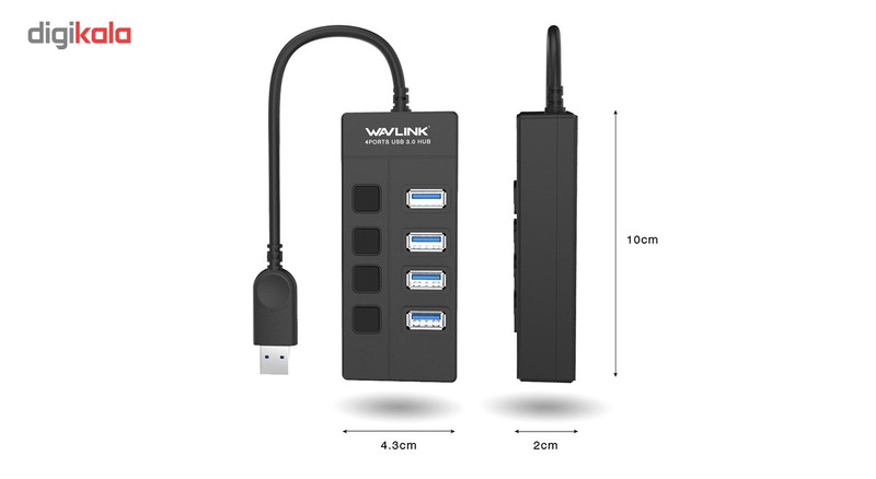 هاب USB 3.0 ویولینک مدل WL-UH30414