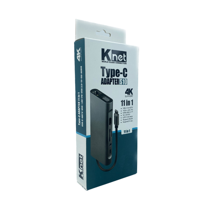 هاب 11 پورت USB-C کی نت مدل S10