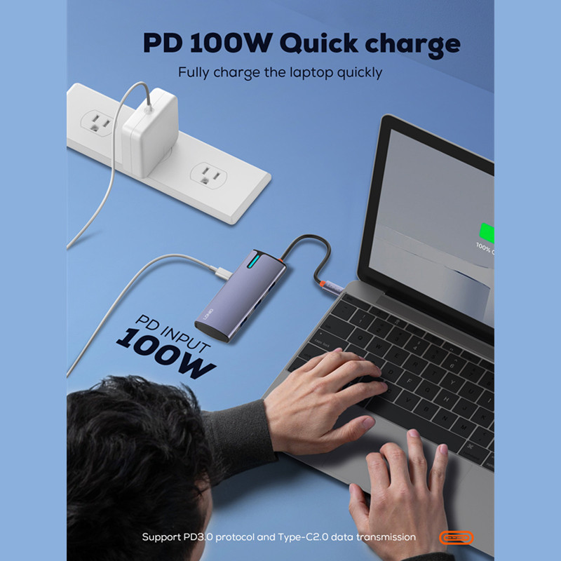 هاب 5 پورت USB-C الدینیو مدل DS-15U