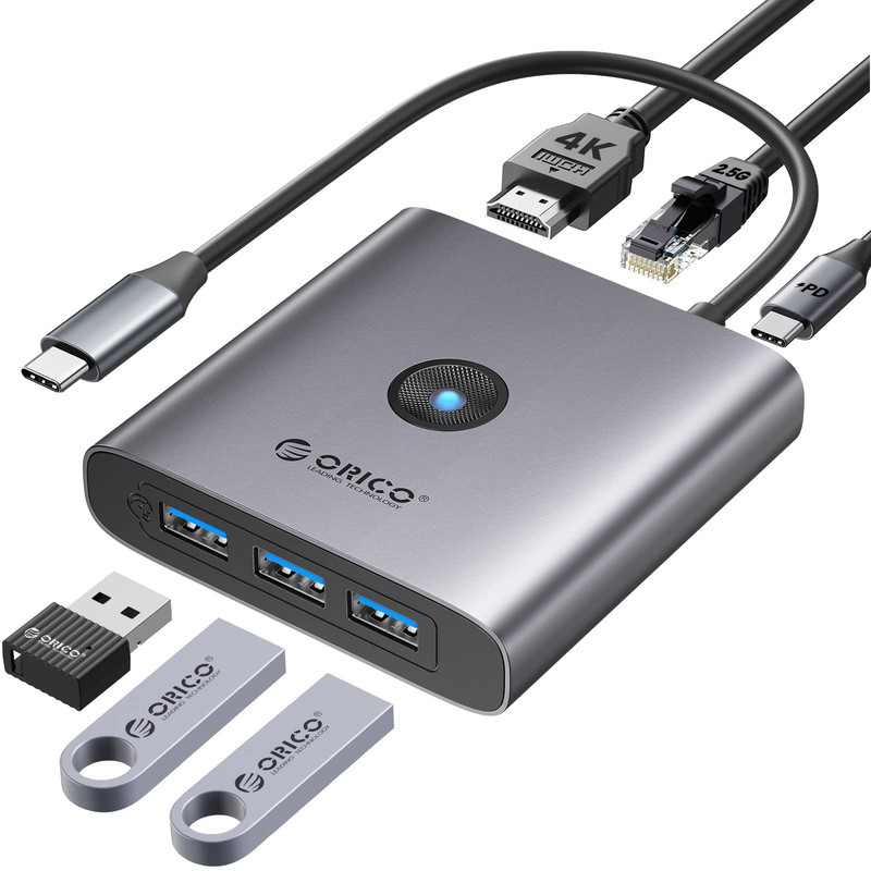 هاب 6 پورت usb-C اوریکو مدل FAX 6PR