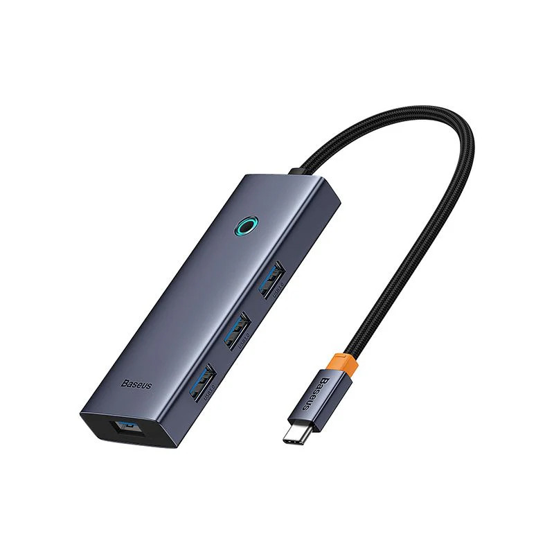 هاب 5 پورت USB-C بیسوس مدل UltraJoy Series HDMI-4K 30Hz Clarity BS-OH110