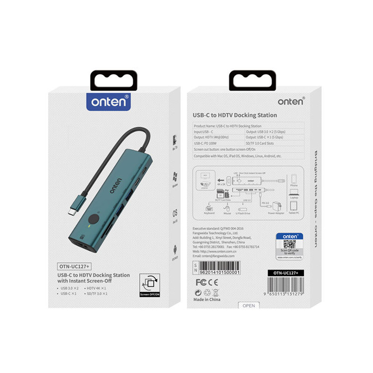 هاب 7 پورت USB-C اونتن مدل UC127