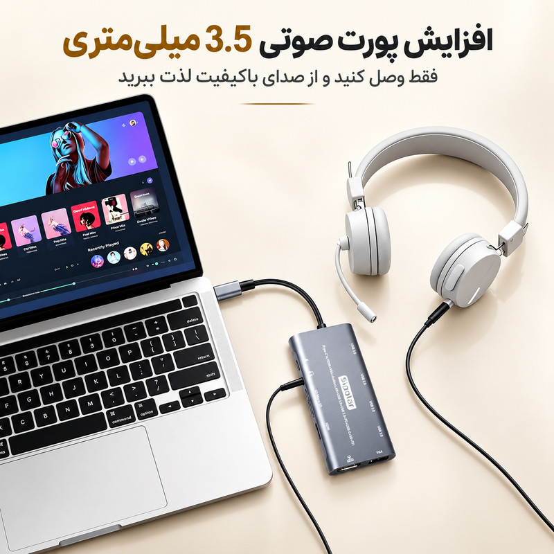 هاب 11 پورت USB-C سیپولار مدل SP-HU All in One