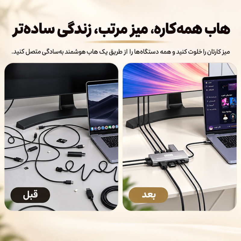 هاب 11 پورت USB-C سیپولار مدل SP-HU All in One