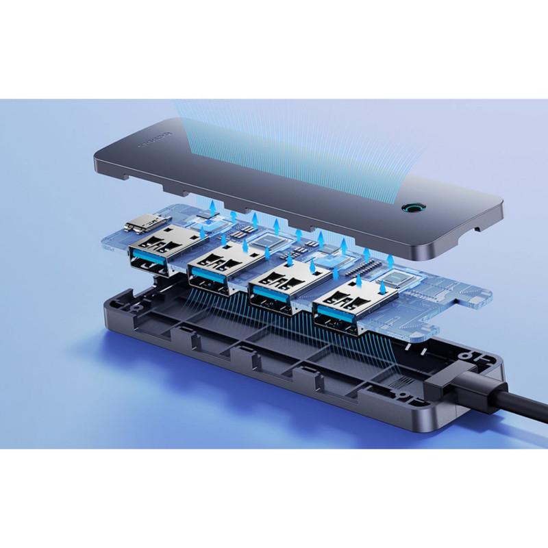 هاب 4 پورت USB بیسوس مدل UltraJoy Series 4-Port BS-OH080