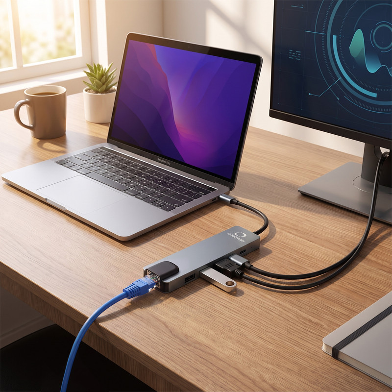 هاب شش پورت USB-C چیترون مدلHC1