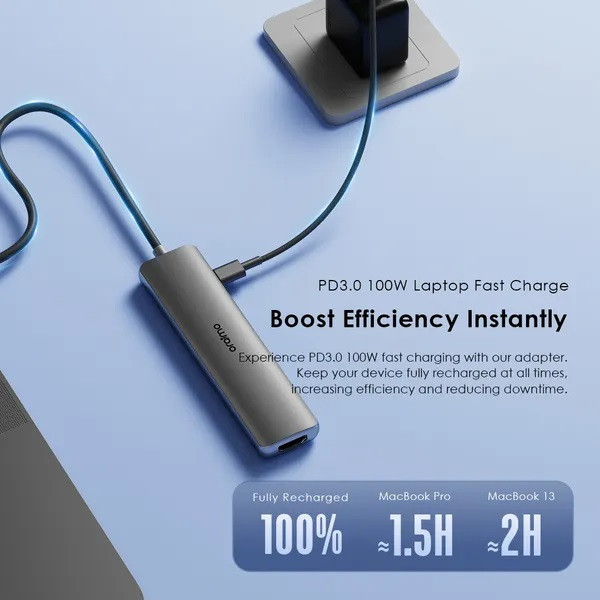 هاب 7 پورت USB-C اورایمو مدل PowerTrans