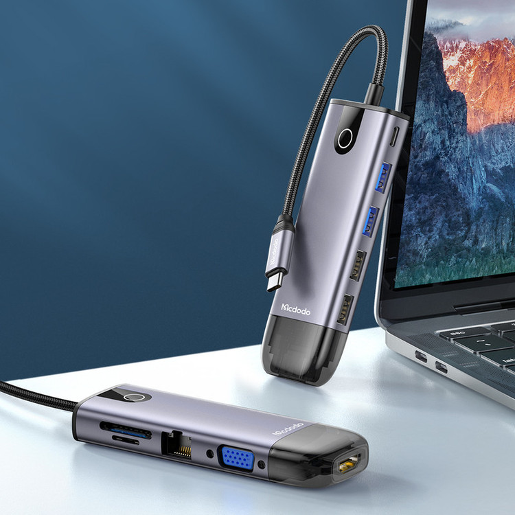 هاب 10 پورت USB-C مک دودو مدل MC742